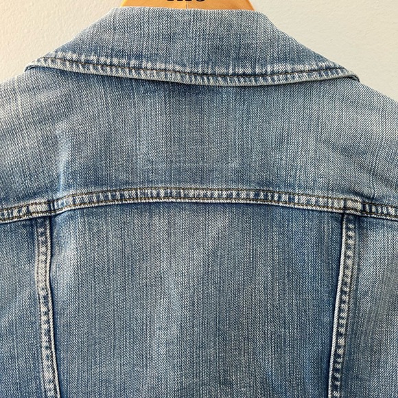 Levi’s Blue Denim Button Trucker Jacket | Size Large - Picture 6 of 10